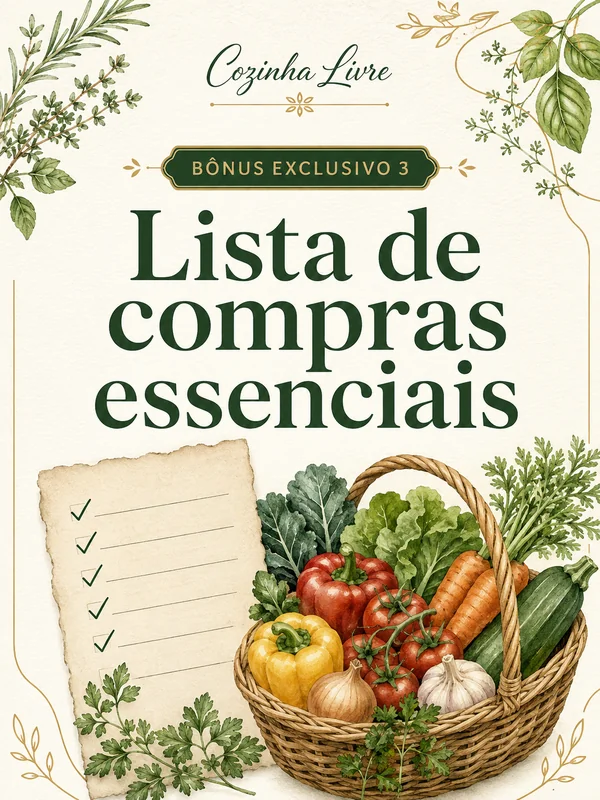 Capa da lista de compras essenciais