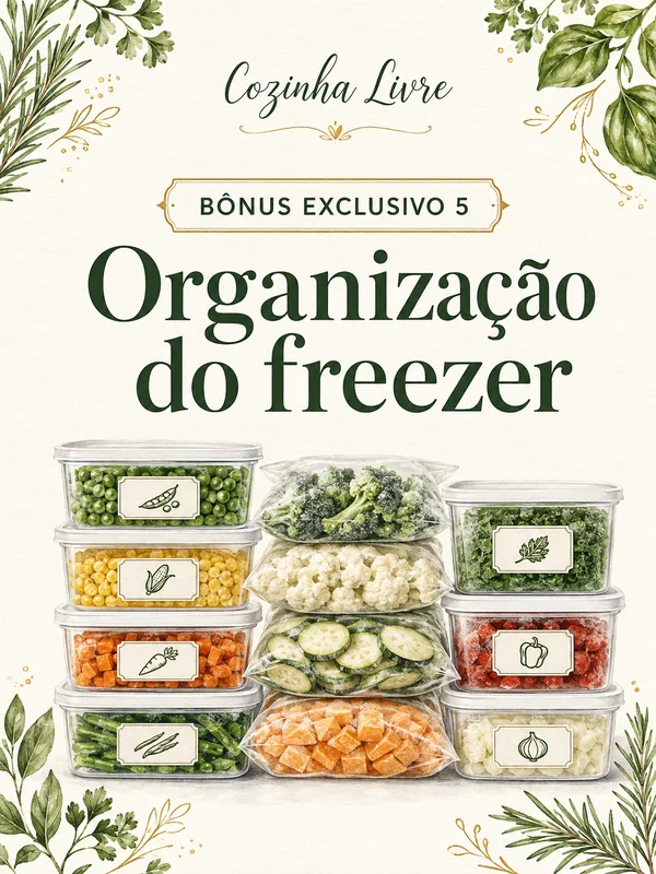 Capa do bônus de organização do freezer