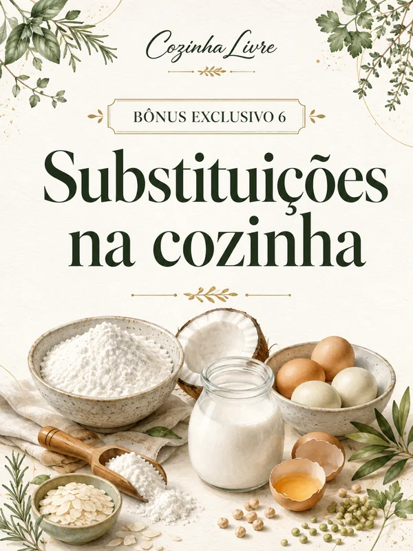 Capa do bônus de substituições na cozinha